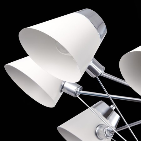 Ceiling EVOLUCE lamp. Sle155802-08. Vario. 8x40 watts, E14, 80x80x38 cm, chromium color-6