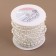 Beads on threads, with holography, round, 8 mm, 9 ± 1 m, the color is transparent