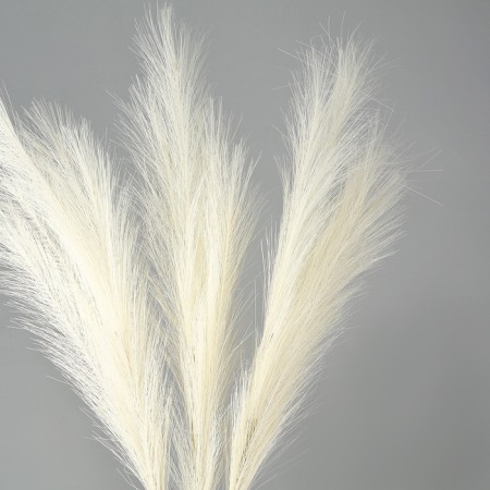 Pampas artificial grass, height 70 cm, 6 brushes, milk color-1