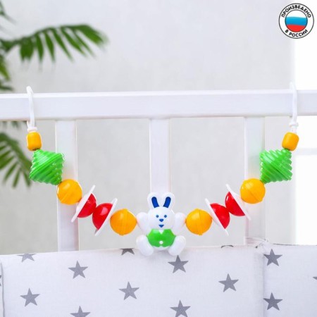 Stretching on the stroller/crib "Russian field", color mix, aelytes-7