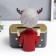 Souvenir Polystone Salvetnitsa "Girl with deer horns with red bubble" 22x26x19 cm