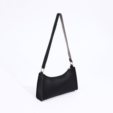 Bag Women's Baget with a zipper, black color-2