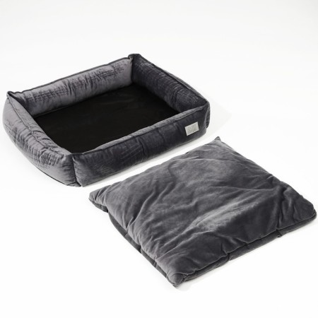 Lesse for cats and dogs velor Pet Lab, 55 x 50 x 15 cm, gray-3