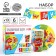 Set of paper dishes disposable monsters ”: 6 plates, 1 garland, 6 glasses