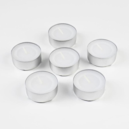A set of tea candles, 3.8x1.6 cm, 3.5 hours, 12 g, 6 pieces, white-1