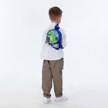 Children's backpack on the zipper "chosen", the color is blue-6