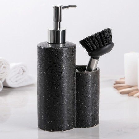 A dispenser for a detergent with a “minimum” brush, the color is black-1