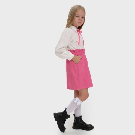 Children's shirt KAFTAN, size 34 (122-128 cm), white color-1