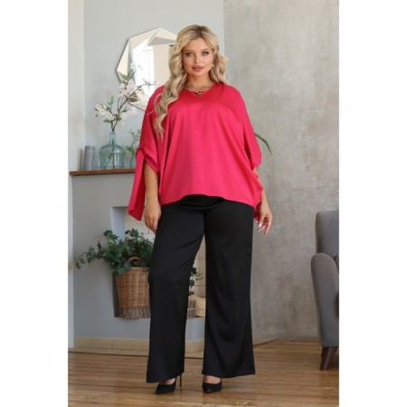 Female suit, size 48, fuchsia color