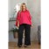 Female suit, size 48, fuchsia color