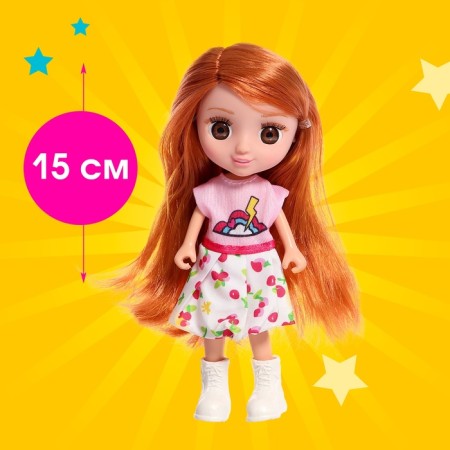 Masha doll with a moped and accessories, mix-1