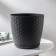 Pot for flowers with the Podon "Rotan", 1.2 l, color graphite