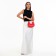 Women's bag with lightning, red color