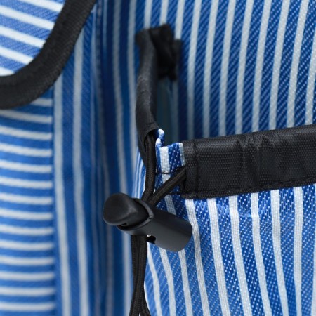 Bag - carrying for animals "strips" with organizer, blue, size m, 44.5 x 26 x 40 cm-4