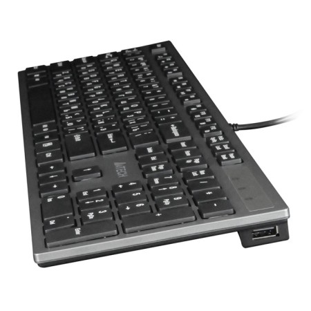Keyboard A4Tech KV-300H Gray/Black USB Slim-3