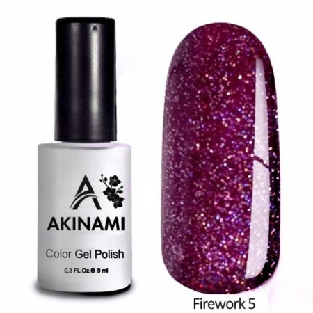 Akinami FireWorks gel polish, 9 ml