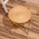 Wicker table, 40x40x41 cm, col. gold