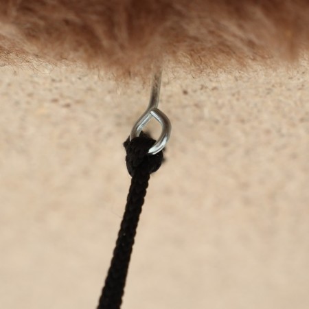 Complex for cats with a claw, collapsible, with a hammock, 33 x 76 x 105 cm, beige-4
