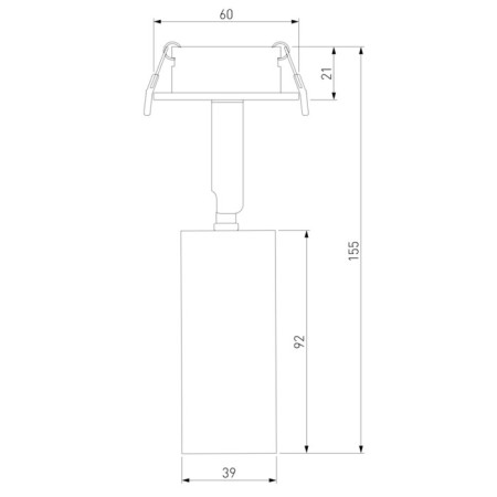 Lamp ceiling Elektrostandard, Diffe LED 8 W, 39x39x153 mm, IP20, black color-2