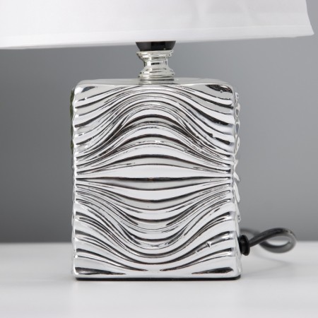 Traffic lamp with lampshade Risalux "Avyiro", E14, 40 W, chrome, 18 × 18 × 28 cm-4