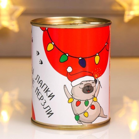 Socks in the jar "so that the paws do not freeze" (inside the socks are female, white color)-2