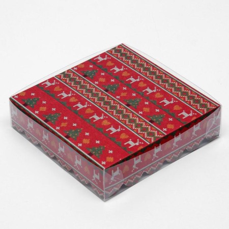 Box for cookies "Scandinavia", 12 x 12 x 3 cm-4
