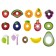 Wooden lacing "Funny caterpillars", 14 items