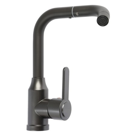 Zein Z3703 kitchen mixer, swing surplus 20 cm high, ABS plastic, graphite-5