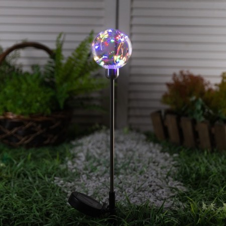 Garden lamp on the sunny battery "Shar", 70 cm, 20 LED, glow of multi