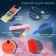 Sewing set, 45 items, in PVC handbag, 7.5 × 7.5 × 16.5 cm, color mix