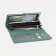 Women's wallet on the button, turquoise color