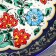 Largan Rishtan ceramics "Flowers", 37 cm, blue