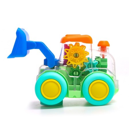 Excavator "gears", light and sound, works from batteries, color mix-2