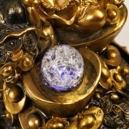 The desktop fountain from the network, the backlight "Golden Hote and the Gold Eats" 31x24x24 cm-4