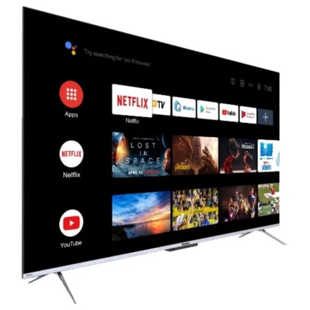 TV Haier Smart TV S3, 43 ", 3840x2160, DVB-T/T2/C/S2, HDMI 4, USB 2, Smart TV, black-1