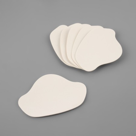 A set of patch for repairing shoes, leatherette, adhesive, 6 pcs, white color, white-1