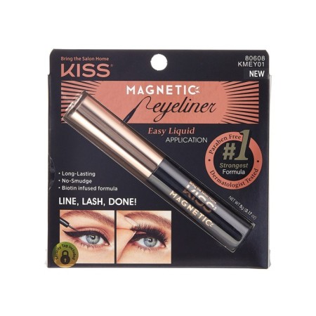 Magnetic liquid eyeliner for eyelashes Kiss Black Magnetic Eyeliner, Kmey01