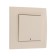 Tot Elegant switch, 10 a, 1 cl., With backlight, hidden, beige