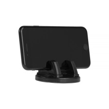 Phone holder, on an adhesive base, rotary, black