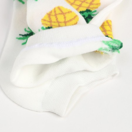 Women's socks shortened "pineapple", white color, size 23-25 ​​(36-40)-3