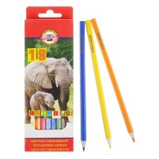 Pencils of 18 colors Koh-I-Noor 3553, 