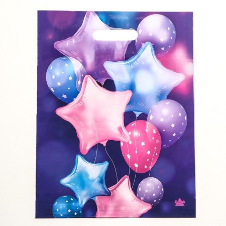 Air Stars package, polyethylene with a cut pen, 40x31 cm, 60 μm
