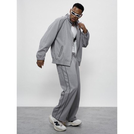 Male tracksuit, size 56, gray color-27