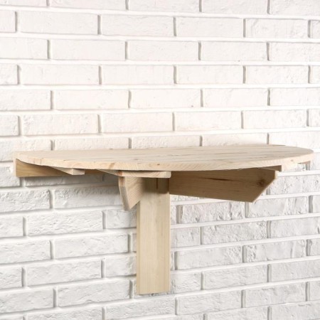 Washing table, 80 × 43.5cm, from pine, semicircular-1