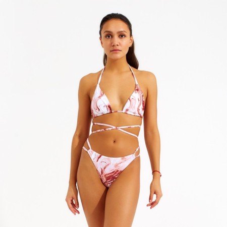 Swimsuit female separate minku color cream, size 42-4