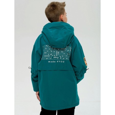 Windbreaker for boys, height 158 ​​cm, emerald color-3