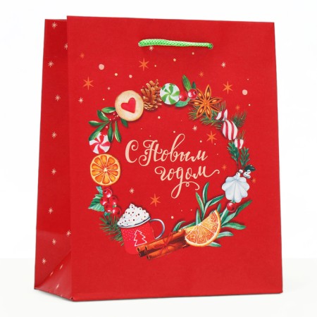 Gift package "Happy New Year", 18 x 22.3 x 10 cm-1