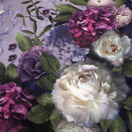 Set of table "Ethel" Flower Study, tablecloth 180x150 cm, napkins 40x40 cm-8 pcs, 100% cotton-4