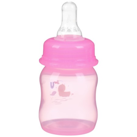 A bottle for feeding is colored, classic throat, 60 ml., From 0 months., Mix drawing for a girl-12