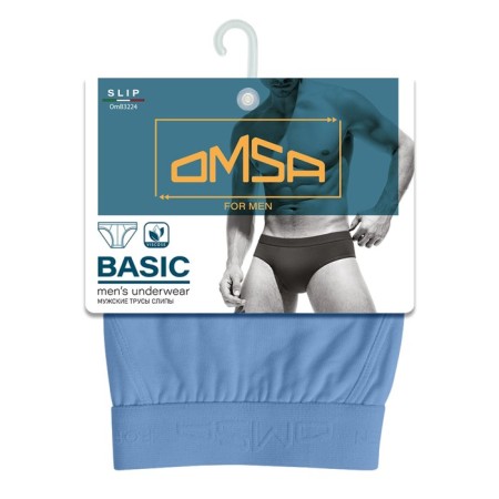 Men's slips Omsa 3224, size 48, Ice Blue color-2